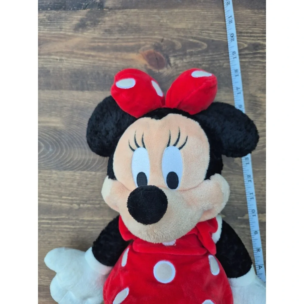 Minnie Mouse Plush Walt Disney World Red Polka Dot Dress Authentic Toy 18